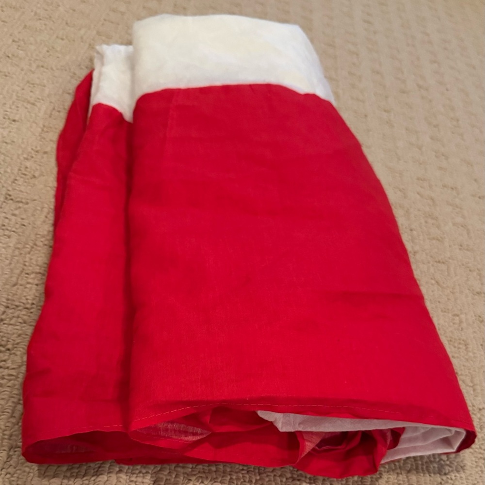 Bed Skirt - Red - Fits Full Size Mattress
